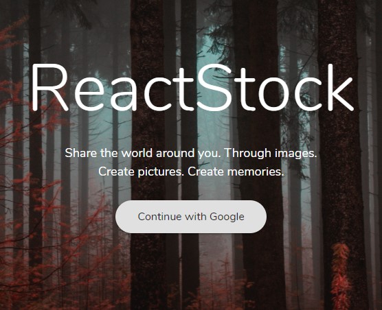 ReactStock Home Image